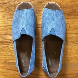 TOMS ALPARGATA ESPADRILLE FLAT, chambray